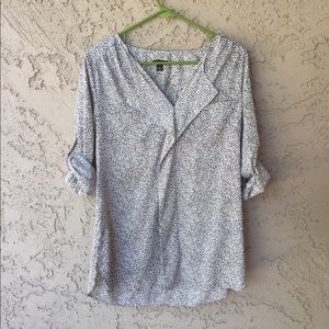 Ann Taylor Spotted Blouse